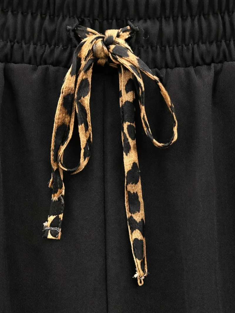 ميكسراي MIXRAY Elastic Waist Cigarette Leg Pants