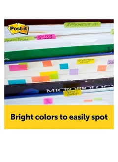 Post It Post-it Page Markers 0.5 x 1.75 in (12.7 x 44.4 mm) Assorted colors, 5 colors/pack | Mark, Highlight, Color Code | No damage | Page Markers | Book Tabs | Small Sticky Notes  - Image 3