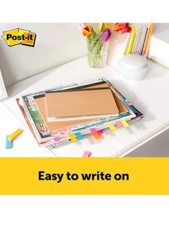 Post It Post-it Page Markers 0.5 x 1.75 in (12.7 x 44.4 mm) Assorted colors, 5 colors/pack | Mark, Highlight, Color Code | No damage | Page Markers | Book Tabs | Small Sticky Notes  - Image 4