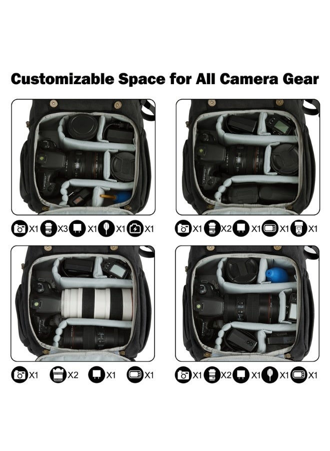 BAGSMART BAGSMART Black Photo Series/ Photo Camera Backpack - Image 1
