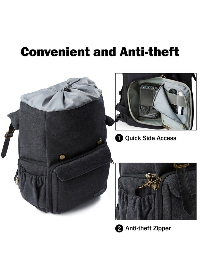 BAGSMART BAGSMART Black Photo Series/ Photo Camera Backpack - Image 5