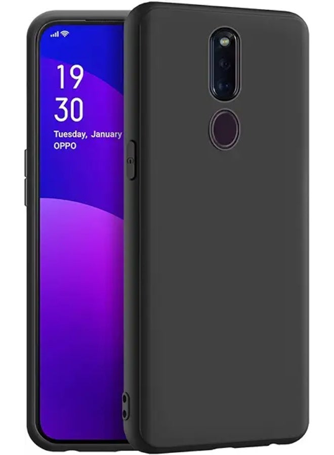 Protective Cover For  Oppo F11 Pro , Slim Fit Soft Back TPU Case Flexible Silicone Cover Compatible For Oppo F11 Pro - Black