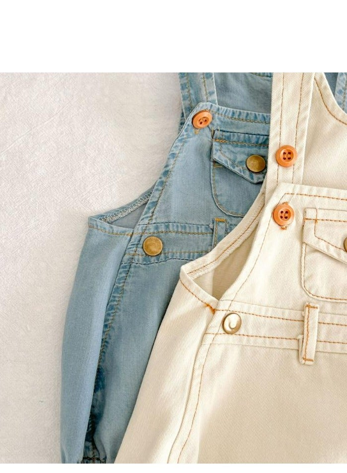 Thin Jumpsuit For Baby Boys And Girls, Shoulder Bag, Hat Included  - Image 5