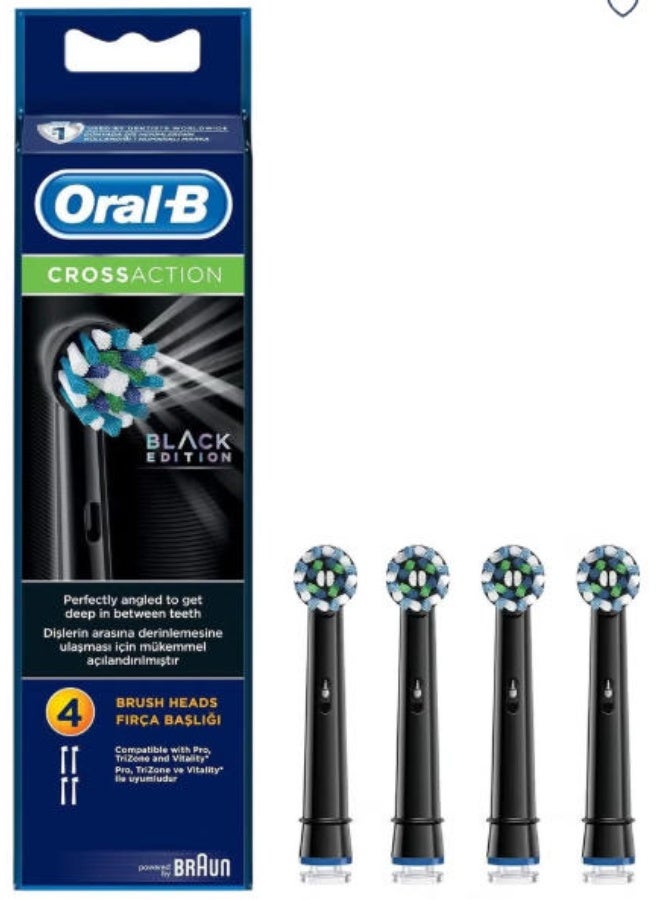أورال بي Oral-B EB 50 -4 رؤوس فرشاة استبدال العمل المتقاطع ؛ متوافق مع جميع المقبضات القابلة لإعادة الشحن Oral-B. - Image 1