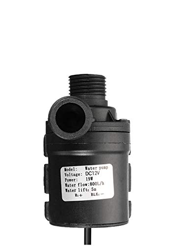 GENEDEY DC 12V 1/2" Brushless Magnetic Drive Centrifugal Submersible Water Oil Pump Ultra Quiet 800L/H 5M/16ft for Fish Tank Fountain Pool Pond Aquarium Solar Water Circulation System - Image 2
