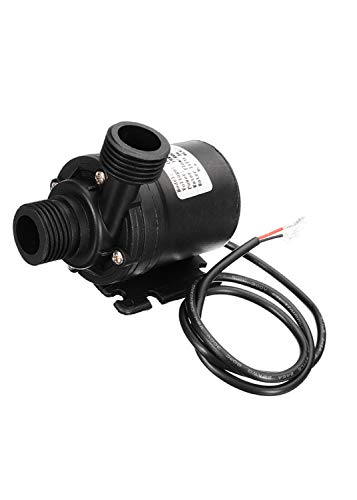 GENEDEY DC 12V 1/2" Brushless Magnetic Drive Centrifugal Submersible Water Oil Pump Ultra Quiet 800L/H 5M/16ft for Fish Tank Fountain Pool Pond Aquarium Solar Water Circulation System - Image 1