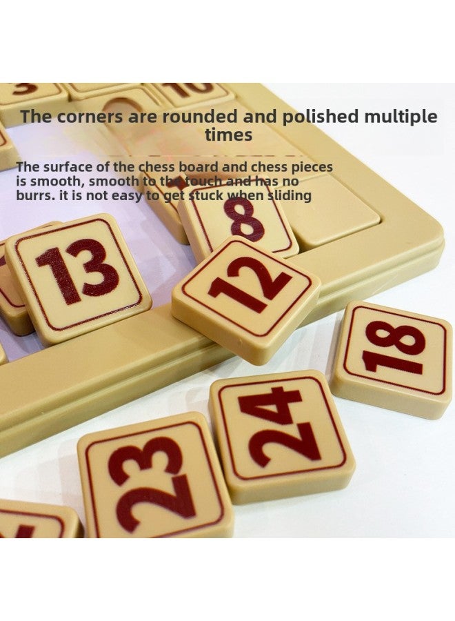 Three Kingdoms Sliding Puzzle Primary School Children's Educational Toys-Color:Yishun YS8882 Magnetic Three Kingdoms Huarong Road (brown)  - Image 5