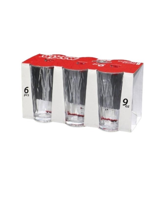 Maxim 6-Piece beverage glass set 