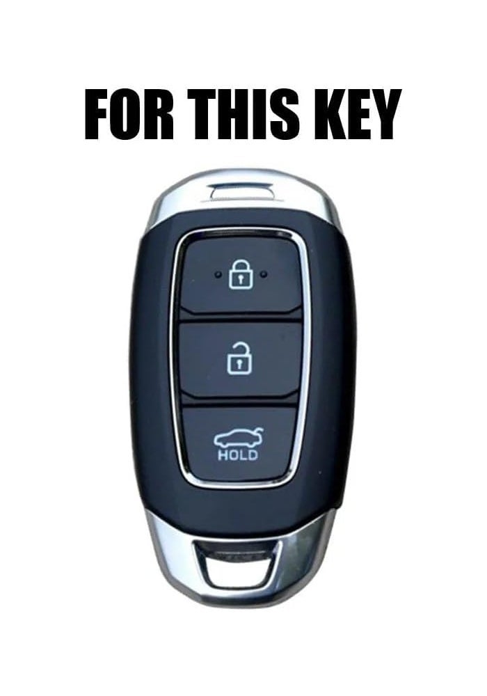 QASULER Silicone Car Key Case Cover for Hyundai - Image 2