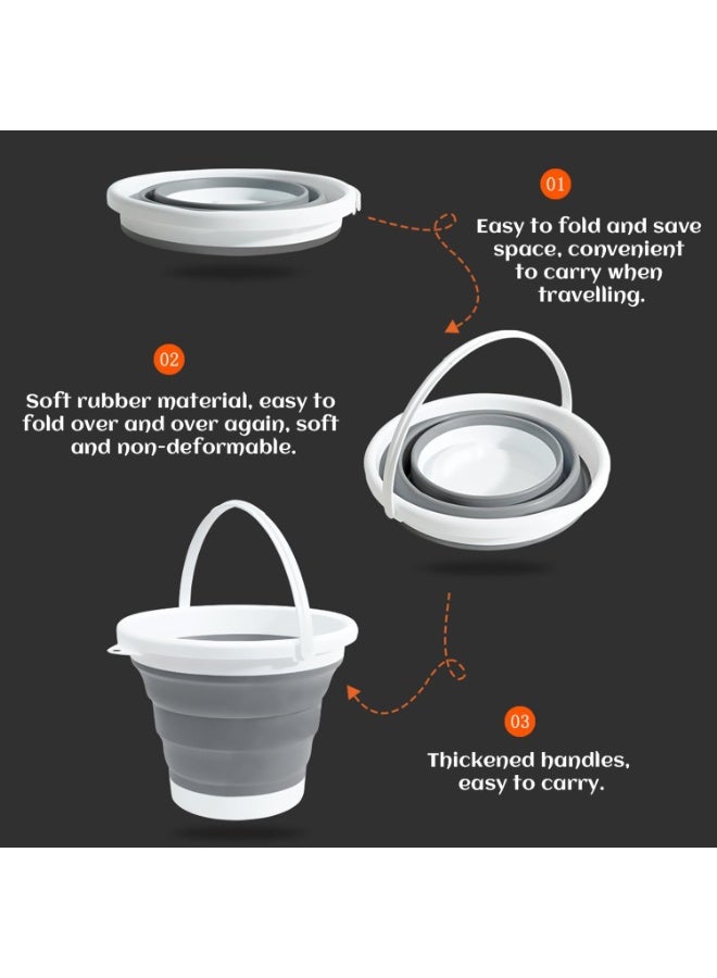 ماسكابوني جرافة بلاستيكية قابلة للطي 5 لتر (1.32 جالون) - Image 3