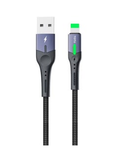 USB A To Lightning Fast Charging Cable Black