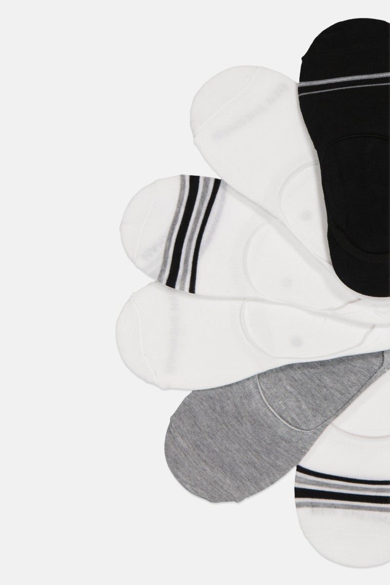 Ben Sherman Men 6 Pairs Brand Logo No Show Socks, Multicolor - Image 3