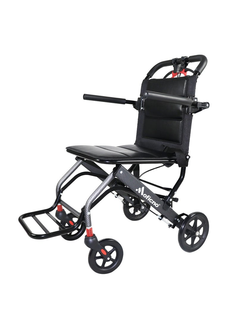 Cool Baby Ultra-light Aluminum Alloy Wheelchair Travel Wheelchairs For Elderly Disabled Portable And Foldable Compact Wheelchair  - Image 2