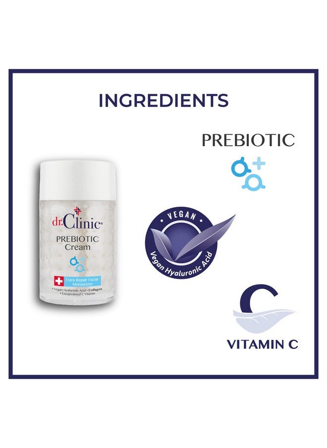 dr.Clinic Prebiotic Extra Repair Facial Cream Anti Aging Youthful Skin Revitalizing Treatment Firming Smoothing Wrinkles & Lines 3.38 Fl.Oz  - Image 4
