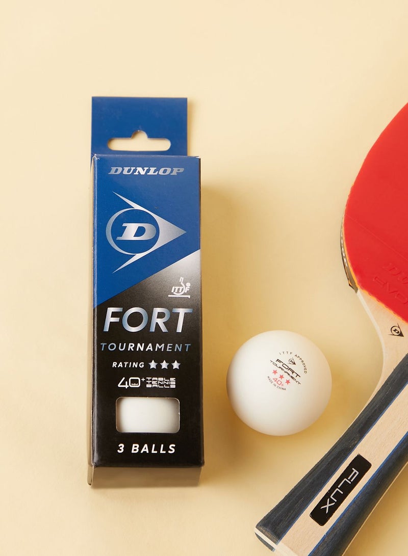 Dlop 40 Fort Trnmnt Table Tennis Ball, 3 Ball Box