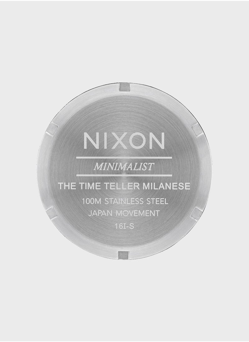NIXON - Time Teller Milanese All Silver Watch - Image 1