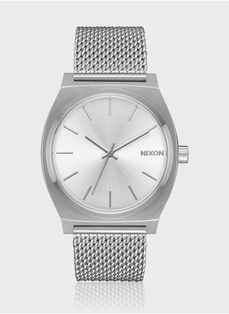NIXON - Time Teller Milanese All Silver Watch - Image 1