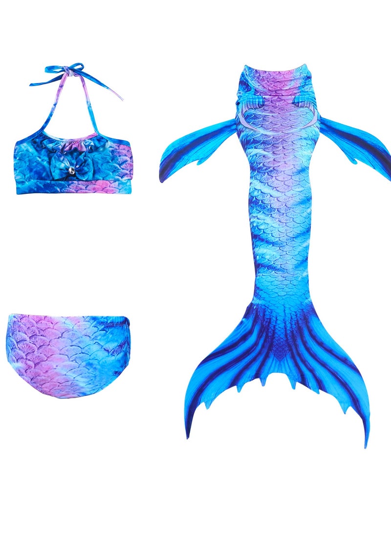 KUYING Children's Mermaid Swimsuit Bikini
