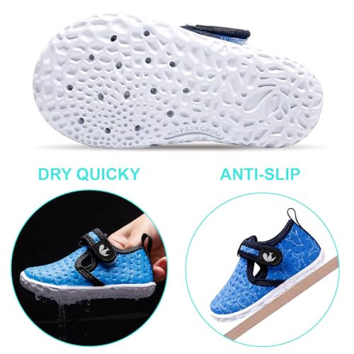 FEETCITY Boys Girls Water Shoes Kids Quick Dry Aqua Socks Non-Slip Barefoot for Sport Beach Swim Surf Toddler 8 - Image 2