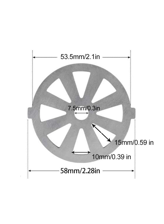 Stainless Steel Meat Grinder Plate Discs Plate Blade Mincer Plate Meat Grinder Replacement Accessories for Kitchen  - Image 2