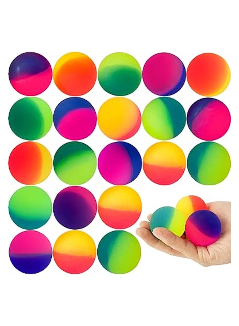 JOLLITY LLC كرات مرتدة مقاس 3.04 سم للأطفال هدايا حفلات عيد الميلاد ألعاب صغيرة ملونة هدايا عيد الميلاد للأطفال حشوات بيناتا 75 قطعة - Image 1