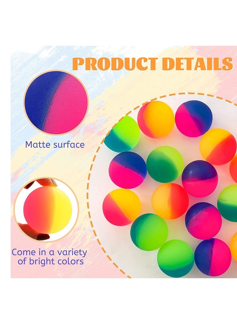 JOLLITY LLC كرات مرتدة مقاس 3.04 سم للأطفال هدايا حفلات عيد الميلاد ألعاب صغيرة ملونة هدايا عيد الميلاد للأطفال حشوات بيناتا 75 قطعة - Image 5