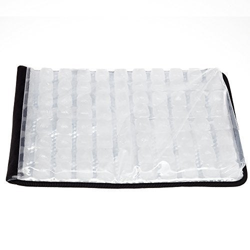 FlexiFreeze Party Mat Chiller  Food Cooling Buffet Cooler for Cold Serving Black 19 x 15