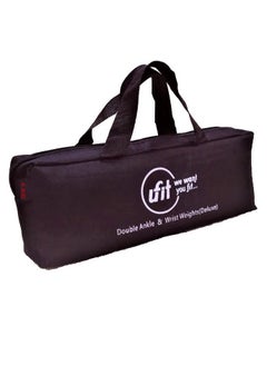 UFIT Double Ankle & Wrist Weights With Carry Bag, Black 4KG (2KG×2PCS)  - Image 3
