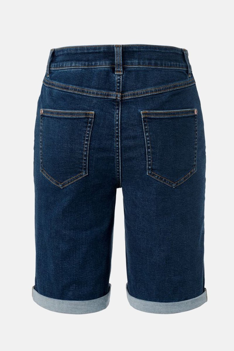 Tchibo شورتات جينز داكنة للنساء، أزرق بحري - Image 2