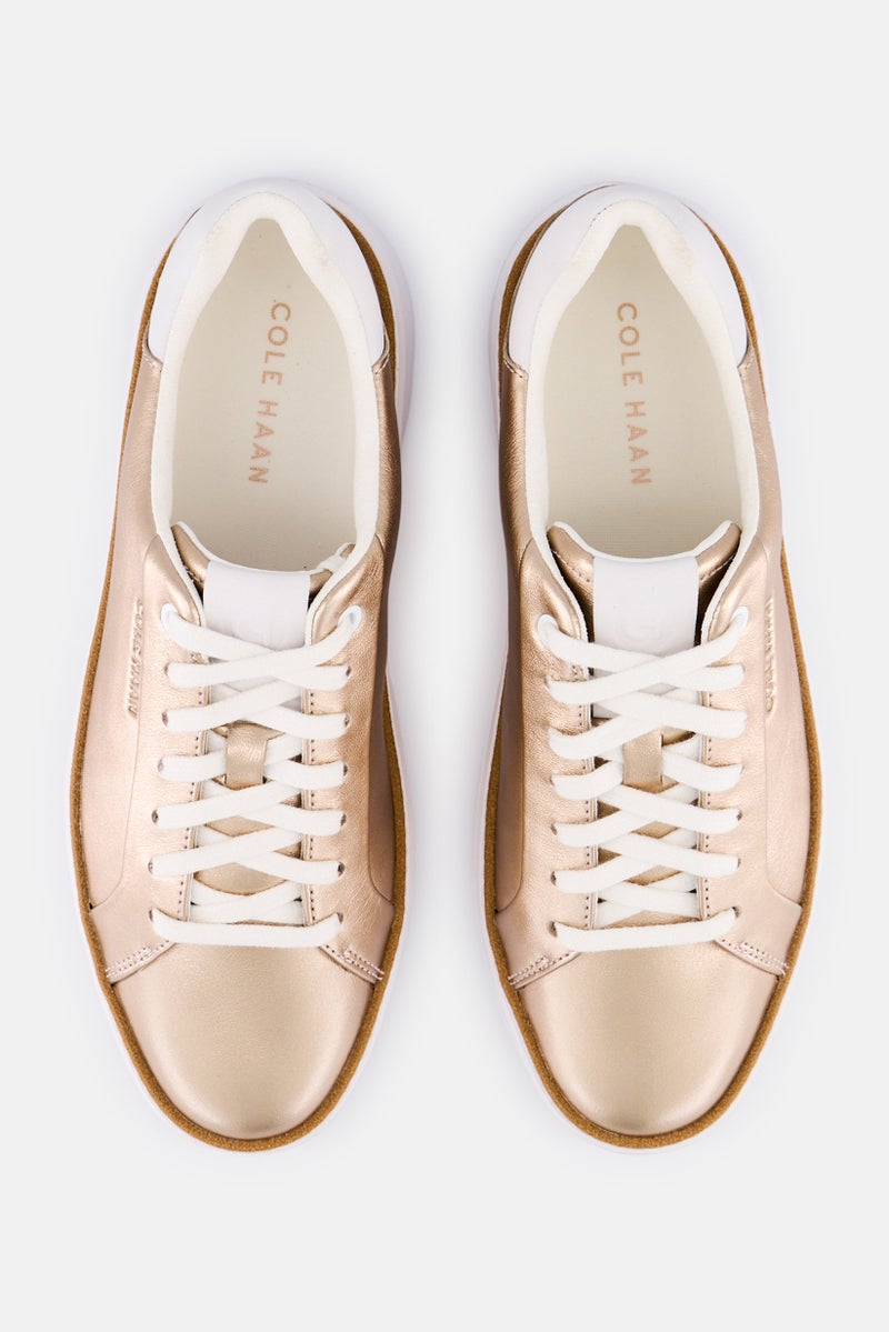 COLE HAAN Women Medium Gp Topspin Lace Up Casual Shoes, Bronze - Image 2