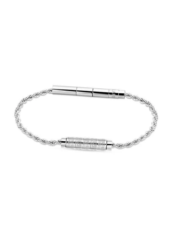 Guy Laroche Pierre Silver Stainless Steel Bracelet for Men