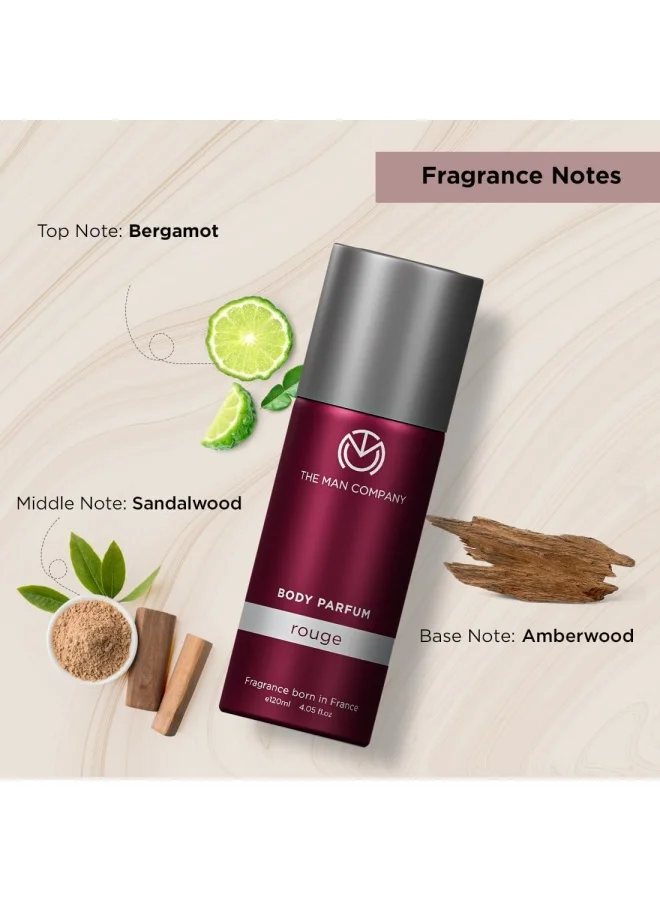 The Man Company  Trio Body Perfume For Men | Blanc, Bleu, Rouge Deodorant Set | Premium Long Lasting Fragrance | Body Spray Combo Pack | Perfect Gift Set For Husband, Boyfriend 120ml (Pack Of 3) for Men | Best Price UAE