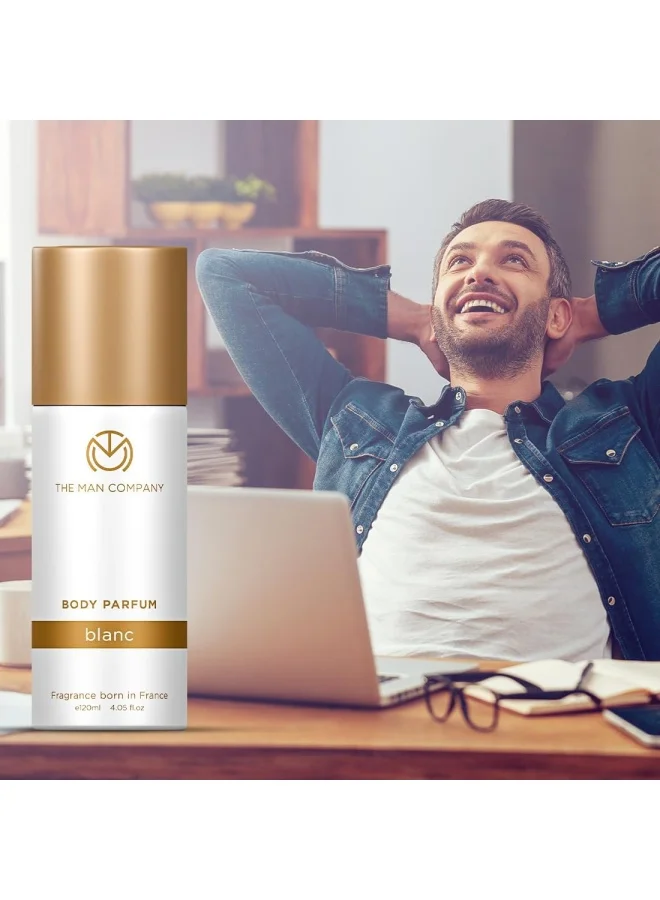 The Man Company  Trio Body Perfume For Men | Blanc, Bleu, Rouge Deodorant Set | Premium Long Lasting Fragrance | Body Spray Combo Pack | Perfect Gift Set For Husband, Boyfriend 120ml (Pack Of 3) for Men | Best Price UAE