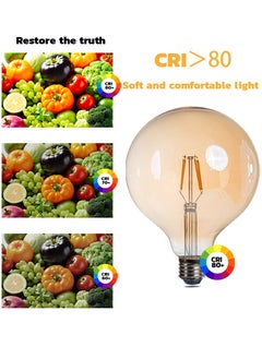 MODI LED Bulb Edison Vintage 8W Warm White 175X125 millimeter 2 pcs  - Image 1