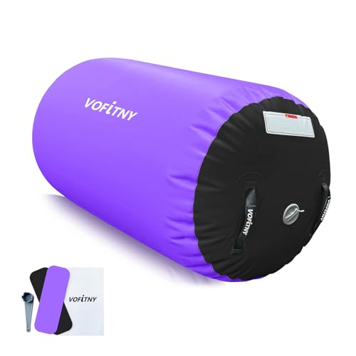 VOFiTNY Inflatable Gymnastics Air Barrel 4L x 3D Tumbling Octagon Mat Roller Backbend Trainer for HomeGym Do Not Include Pump Gymnastics Air Roller for Gymnasts 67 inch And Above Only - Image 1