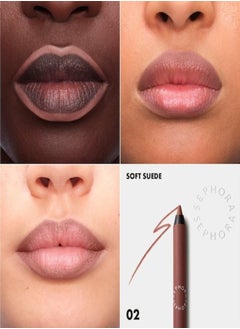 SEPHORA SEPHORA COLLECTION Colorful 8HR Longwear Transferproof Lip Liner 02 Soft Suede - Matte True Nude – Waterproof Precision Lip Pencil in Soft Pink, 1.2g  - Image 2