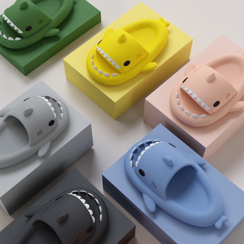 Children's Summer Slippers, Second Generation Shark Eva Slippers, Home Kids' Parent-Child Soft-Soled Baby Sandals, Parent-Child Style - Image 2