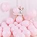 Brontothere Pastel Pink Balloons 12 inch 50pcs Latex Party Balloons Baby Shower Helium Balloons Pink Birthday Balloon - Image 3