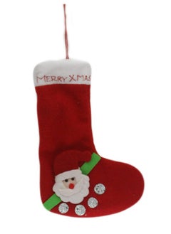 Tickles Merry Christmas Santa Claus Soft Sock For Xmas Tree Kids Christmas Birthday Gift (Color: Red ; Size: 25 Cm) (Set Of 2)  - Image 2