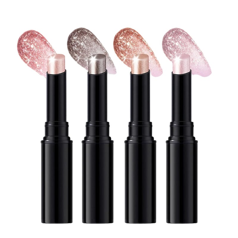 Eye Shadow Sticks, Jelly Face Makeup Crayon, Eye Brightener Stick, for School Party Night Out Date Wedding Travel Vacation Stage Work Casual - Image 1