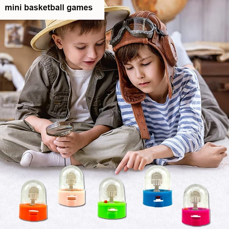 Estimable 24 Pack Mini Finger Basketball Shooting Game, Basketball Party Supplies Favors Handheld Desktop Table Basketball Game Toys Fidget Game Birthday Party Decorations Supplies Random Color - Image 4
