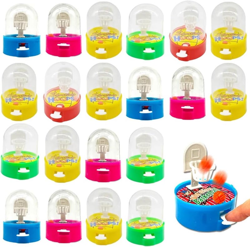 Estimable 24 Pack Mini Finger Basketball Shooting Game, Basketball Party Supplies Favors Handheld Desktop Table Basketball Game Toys Fidget Game Birthday Party Decorations Supplies Random Color - Image 1