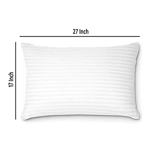 NIVEDHA MATTRESS NIVEDHA MATTRESS Organic Kapok Silk Cotton Semal Ilavam Panju White Striped Standard Pillows Pack of 2 - Image 2