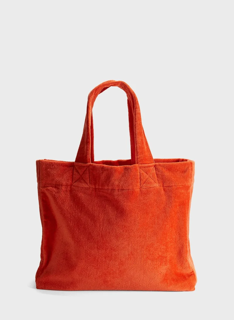 اتش اند ام Cotton Terry Beach Bag