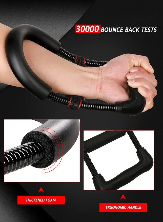 FirstFit Carbon Steel Professional Forearm & Wrist Strengthener, Grip Strength Trainer, Hand Grip Strengthener, Finger Exerciser, Forearm Grip Workout, Black - Image 3