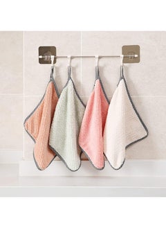 Hand Towels for kitchen, 8pc Hangable Coral Fleece Kitchen Towels Set Super Absorbent Dish Washing Rags Multi-function Household Cleaning Cloth For Kitchen (Eight Pack) - pzsku/ZCCE66C16BC61262079FCZ/45/_/1720983536/837ba607-dc6d-4058-9fe4-9b920430f7d8