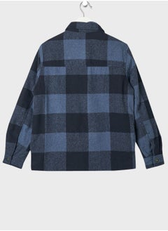 MANGO Kids Check Print Jacket  - Image 2
