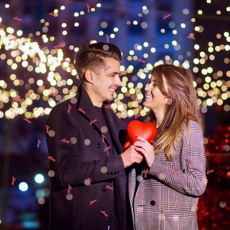 Red Heart Shaped Wedding Confetti 3pcs For Proposal Party Valentine Day Decor - Image 4