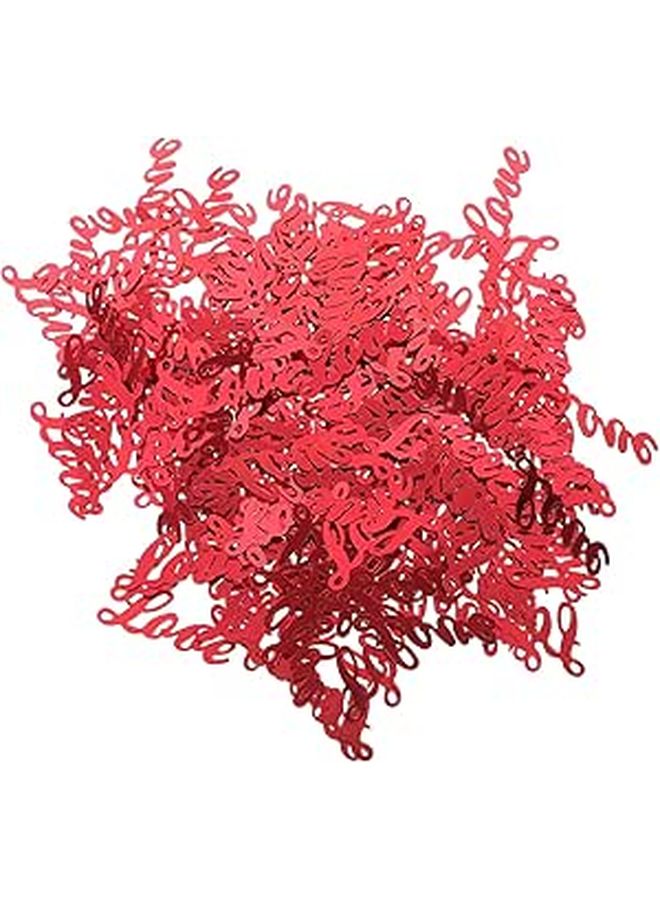 Red Heart Shaped Wedding Confetti 3pcs For Proposal Party Valentine Day Decor - Image 1