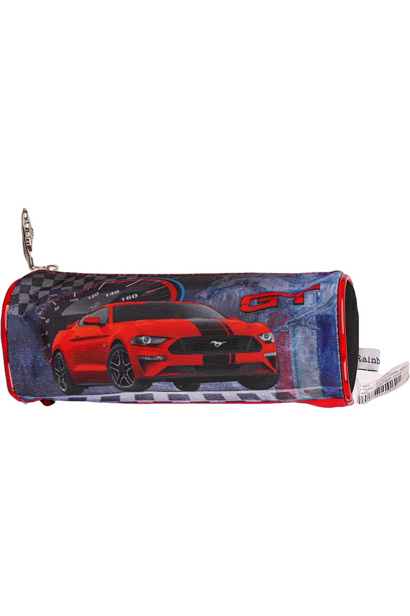 Rainbow max Mustang Boys 16" Rolling Trolley Backpack with Pencil Case - Black - Image 3